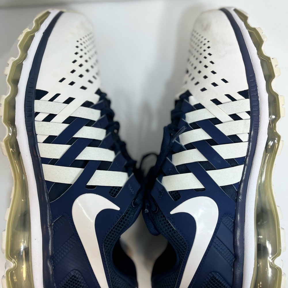 NIKE TR MAX 360 RUNNING SHOES WHITE Blue 599286 401 SZ 12.5 - Picture 13 of 14